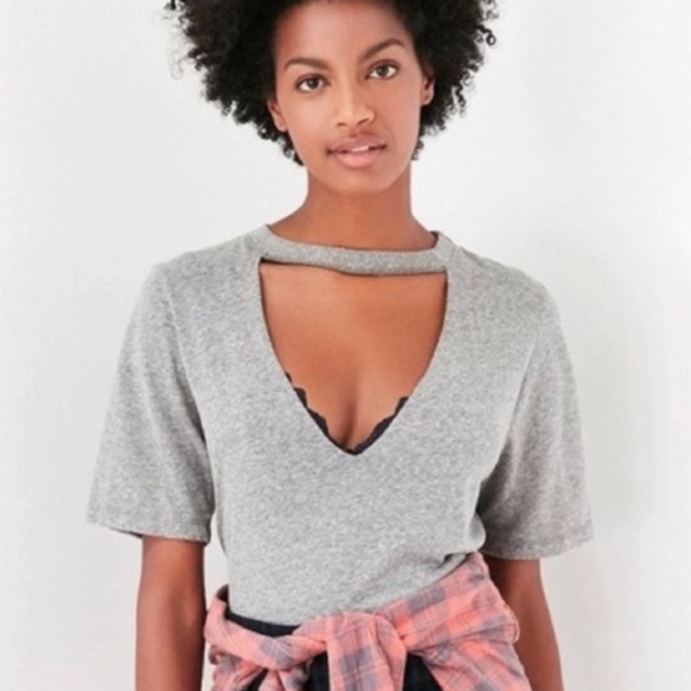 Truly Madly Deeply Cut-Out Deep V-neck